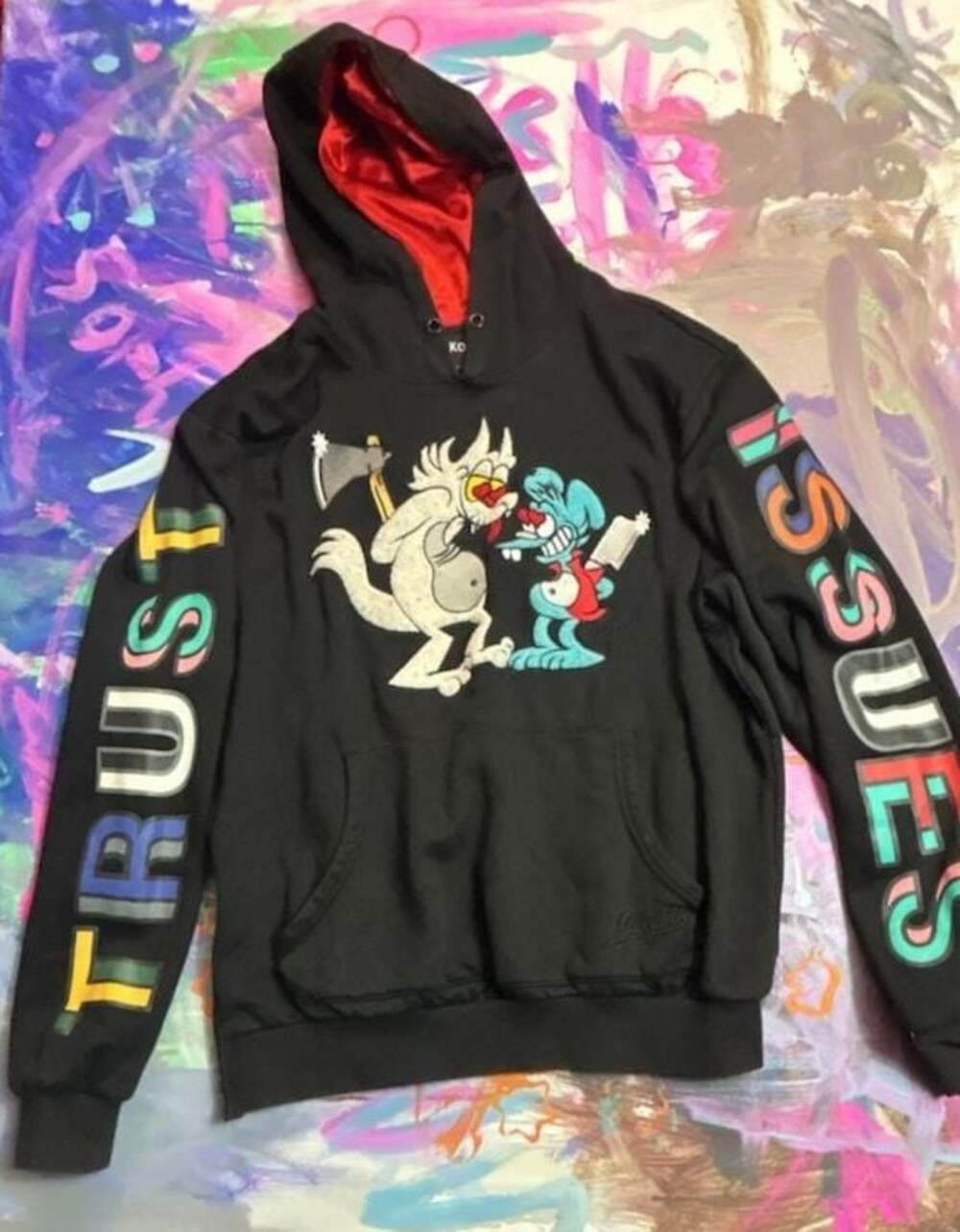 Makobi M5272 Itchy & Scratchy 'Trust Issues' Hoodie